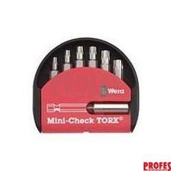 sada bitů 7-dílná - Torx WERA Mini-Check s magnetickým nástavcem 073404