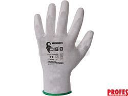 Rukavice CXS BRITA WHITE, máčené v polyuretanu, vel 10