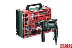 Metabo SBE 650 Set příklepová vrtačka se 78dílnou mobilní dílnou