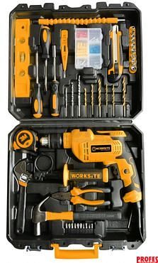 EID448-KIT - El. vrtačka v kufru + set ruční nářadí