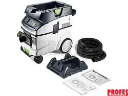 Průmyslový vysavač Festool CLEANTEC CTM 36 EI AC-PLANEX - 1200W, 36L, 16.3kg, příslušenství (578156)