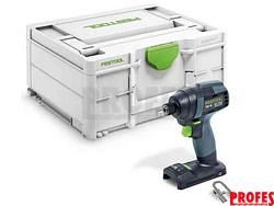 Bezuhlíkový multifunkční aku rázový utahovák Festool TID 18-Basic - 18V, 1/4", 180Nm, 1.3kg, bez akumulátoru a nabíječky (576481)