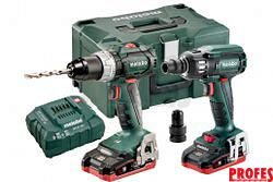 COMBO SET 2.1.9 18 V BL LIHD (685098000) AKUMULÁTOROVÉ STROJE V SADĚ METALOC; BS 18 LT BL + SSW 18 LTX 400 BL