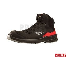 Bezpečnostní obuv, vodoodpudivá kůže nubuk, Milwaukee Flextred™ S3S 1M110133 ESD SC FO SR černá barva (vel.43), 4932493734