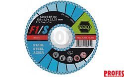řezný kotouč F1/ ocel rovný Ø 125mm síla 1,0 mm otvor 22,23mm