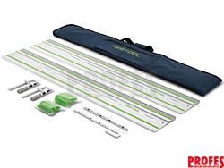Vodicí lišta Festool FS 1400/2-KP-Set - 2x lišta 140cm, spojka, svěrky, ochranný vak (577932)