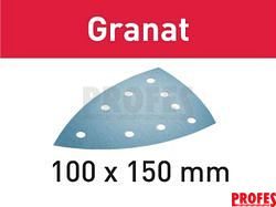50x Brusný papír pro brusky Festool DTS 400, DTSC 400 a DS 400 (Festool Granat STF DELTA/9 P60 GR/50) - zrnitost P60, 100x150mm, kód: 577543
