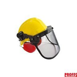 Ochranná helma Gude GFH PRO sluchátka+obličejový štít