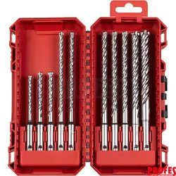 Sada vrtáků Milwaukee SDS-Plus MX4, čtyřbřité do betonu (10 ks) 4932500062 (MI4932500062)