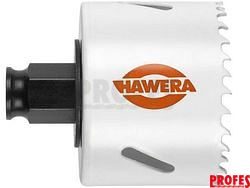 Vrtací korunka - děrovka na kov, dřevo, plasty Hawera HSS - BiMetal PROGRESOR 46mm, 1 13/16", s adaptérem Power-Change (227650)