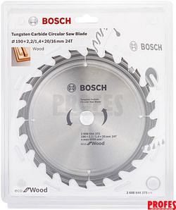 Pilový kotouč ECO OP WO 190X2.2/1.4X20 24T