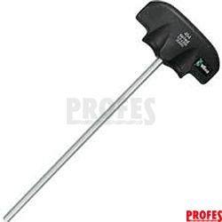 Klíč zástrčný 6/200 mm imbus, šestihranný, s příčnou rukojetí, WERA, 013310