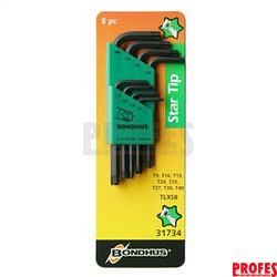 Sada L-klíčů/torx TLXS 8 krátká (T9-40) - 31734