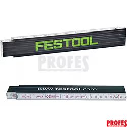 Skládací metr Festool - 2m, 10 částí, dřevo, klouby s vnitřními pružinami z kalené oceli (201464)