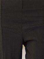 Nenošené černé elastické kalhoty do zvonu