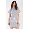 Dámská noční košile s krátkým rukávem Leontýna - světle šedá
