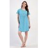 Dámské domácí šaty s krátkým rukávem Book - petrolejová