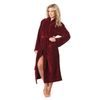 Dámský dlouhý savý župan se šálovým límcem TAMPA vínová
