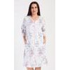 Dámské domácí šaty s tříčtvrtečním rukávem Margot - bílá