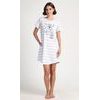 Dámské domácí šaty s krátkým rukávem Sarah - světle šedá