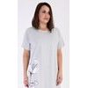 Dámská noční košile s krátkým rukávem Nicol - světle šedá