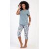 Dámské pyžamo kapri Francesca - šedá