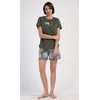 Dámské pyžamo šortky Barbora - khaki