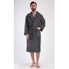 Pánský župan s kapucí Alex - antracitová
