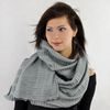 Zimní pletená šála - šedá
