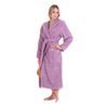 Dámský dlouhý župan s kapucí ATHENA fialová