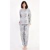Dámské pyžamo dlouhé Sofia - šedá