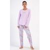 Dámské pyžamo dlouhé Marie - světle fialová