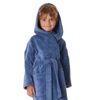Dětský dlouhý savý župan s kapucí TAMPA denim