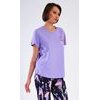 Dámské pyžamo kapri Flowers - fialová