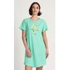 Dámská noční košile s krátkým rukávem Paula - zelená