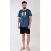 Pánské pyžamo šortky Oliver - petrolejová