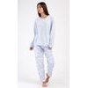 Dámské pyžamo dlouhé Nature lover - světle modrá