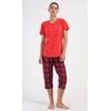 Dámské pyžamo kapri Kateřina - červená