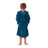 Dětský dlouhý savý župan s kapucí TAMPA petrolejová