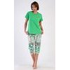 Dámske pyžamo kapri Janette - zelená