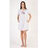 Dámské domácí šaty s krátkým rukávem Hey sunday - světle šedá