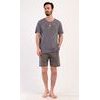 Pánské pyžamo šortky City - tmavě šedá