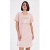 Dámské domácí šaty s krátkým rukávem Michaela - světle lososová