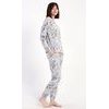 Dámské pyžamo dlouhé Sofia - šedá