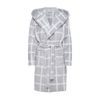 Dámský župan Magically šedý se vzorem kostky