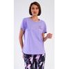 Dámské pyžamo kapri Flowers - fialová