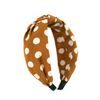 Čelenka s puntíky - hnědá