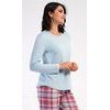 Dámské pyžamo dlouhé Dominica - světle modrá