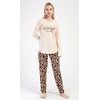 Dámské pyžamo dlouhé Laura - smetanová