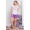 Dámské pyžamo šortky Erika - světle šedá